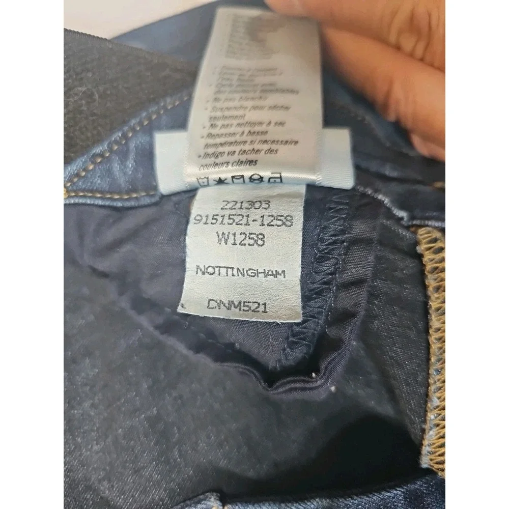 Paige Verdugo‎ Ultra Skinny Maternity Jeans Dark Wash Blue Size 27 Side Panel
